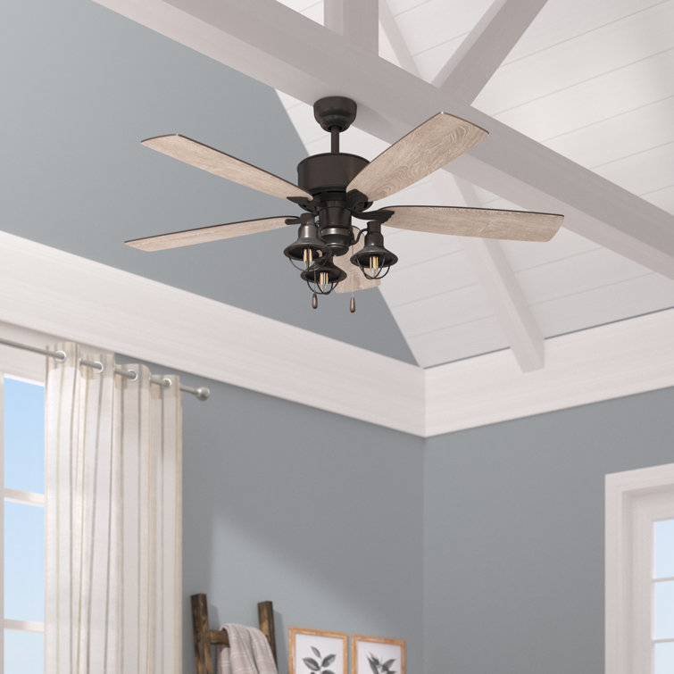 Gracie Oaks Jacksonville 52'' Ceiling Fan with Light Kit & Reviews